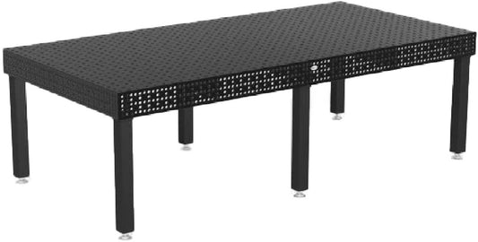 Siegmund 2400mm X 1200mm X 4" Iron Nitride Welding Table (With 6 27" Floor Anchoring Siegmund Legs)