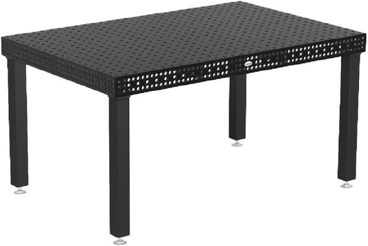 Siegmund 59" X 40" X 4" Iron Nitride Welding Table (With 4 30" Floor Anchoring Siegmund Legs)