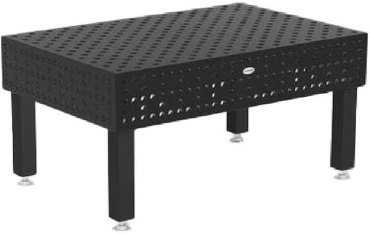 Siegmund 1,500mm X 1,000mm X 4" Iron Nitride Welding Table (With 4 22" - 27" Height Adjustable "Alternate Height" Legs)