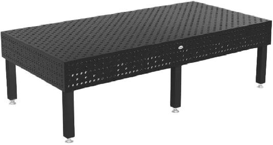Siegmund 3,000mm x 1,500mm X 4" Iron Nitride Welding Table (With 6 22" Casters and Locking Brakes Legs)