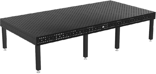 Siegmund 157" X 79" X 4" Iron Nitride Welding Table (With 8 26" Casters and Locking Brakes Legs)