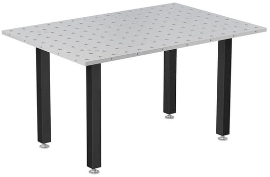 Siegmund 59" X 39" X 4" Steel Welding Table (With 4 32" Casters and Locking Brakes Legs)