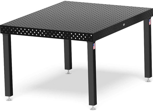 Siegmund 48" X 60" X 4" Steel/Plasma Nitride Welding Table (With 4 32" Casters and Locking Brakes Legs)