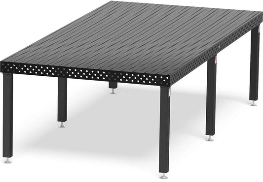 Siegmund 60" X 120" X 4" Steel/Plasma Nitride Welding Table (With 6 22" - 38" Height Adjustable Legs)