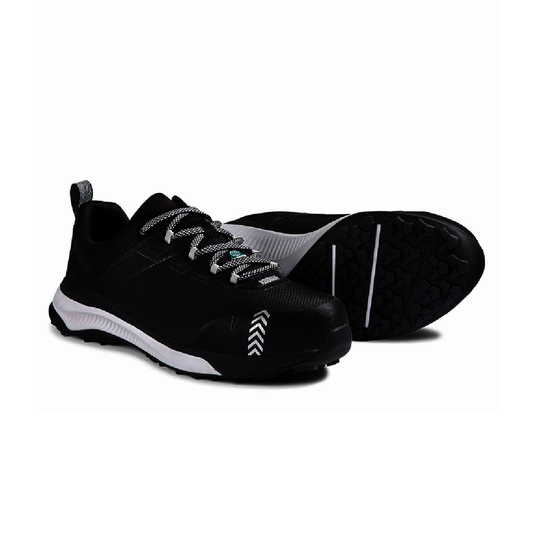 KODIAK® Size Women's 5.5 Black Nylon/Ethylene Vinyl Acetate/Rubber Composite Toe Athletic Work Shoes With Cleated Rubber Outsole With Flex Zones