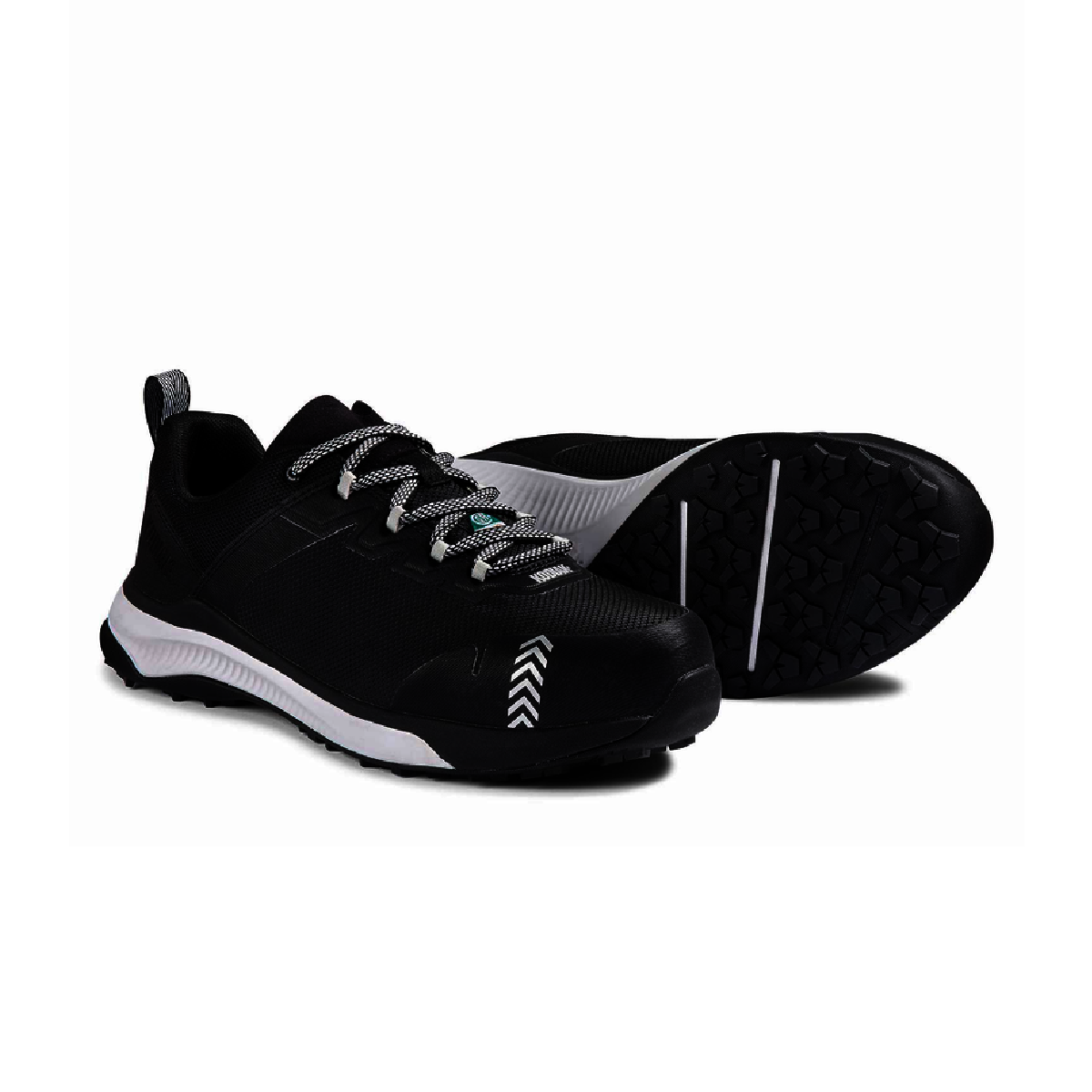 KODIAK® Size Women's 8 Black Nylon/Ethylene Vinyl Acetate/Rubber Composite Toe Athletic Work Shoes With Cleated Rubber Outsole With Flex Zones