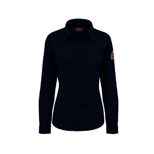 Bulwark® Women's 3X Navy Nomex® IIIA Flame Resistant Shirt