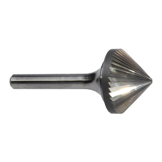 RADNOR™ SK-9SC 1" X 1/2" 90° Cone Shape Single Cut Carbide Burr