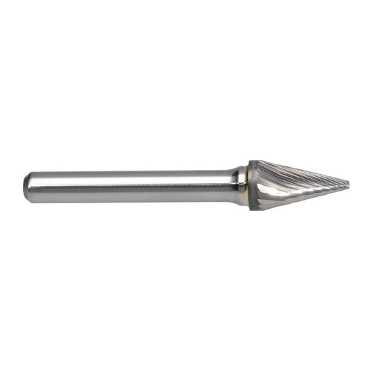 RADNOR™ SM-4SC 3/8" X 5/8" Pointed Cone Shape Single Cut Carbide Burr