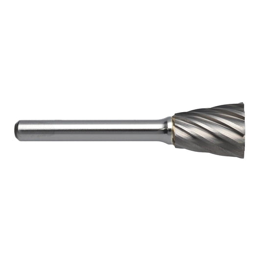 RADNOR™ SN-6FM 5/8" X 3/4" Inverted Cone Shape Aluminum Cut Carbide Burr