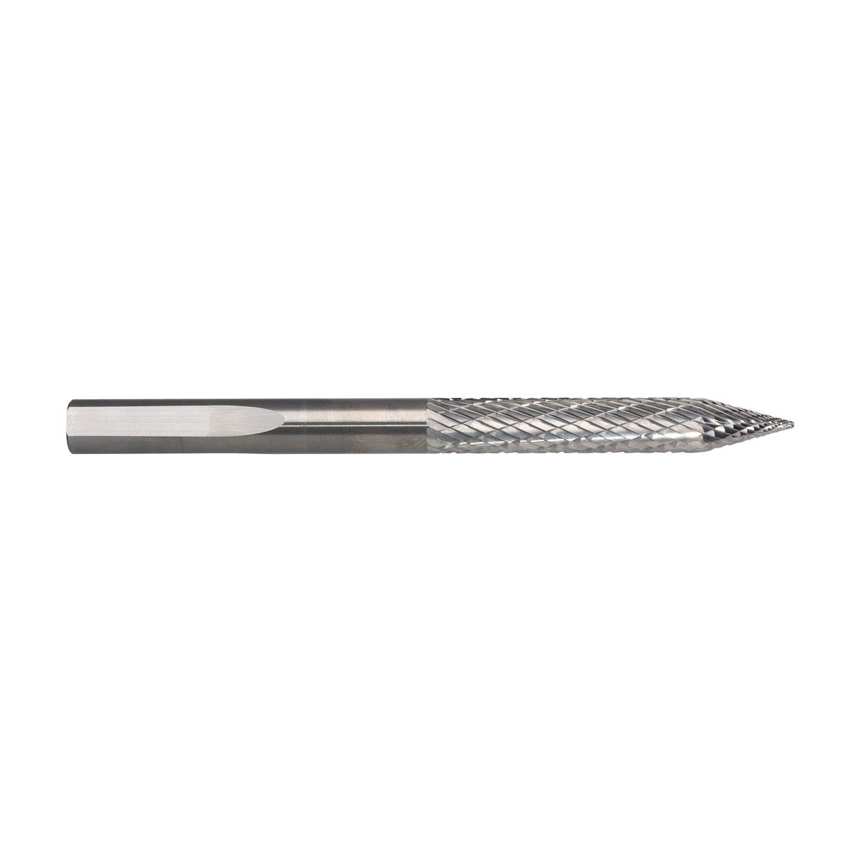 RADNOR™ STB-016T 5/16" X 2" Tri-Shank Tire Shape Double Cut Carbide Burr