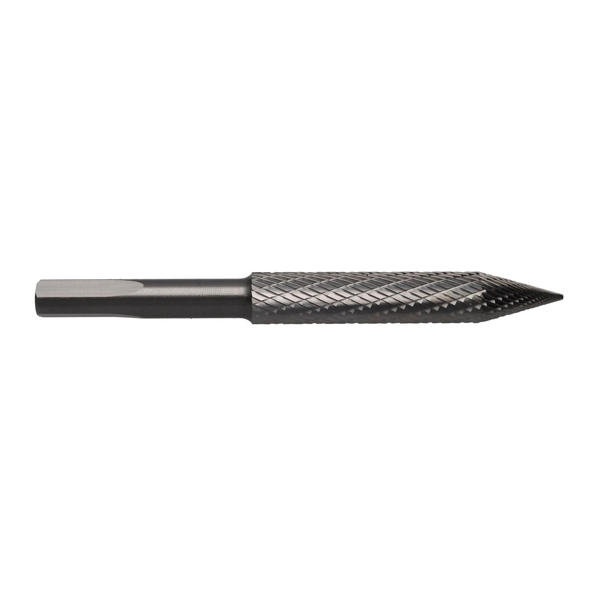 RADNOR™ STB-018T 1/2" X 3" Tri-Shank Tire Shape Double Cut Carbide Burr