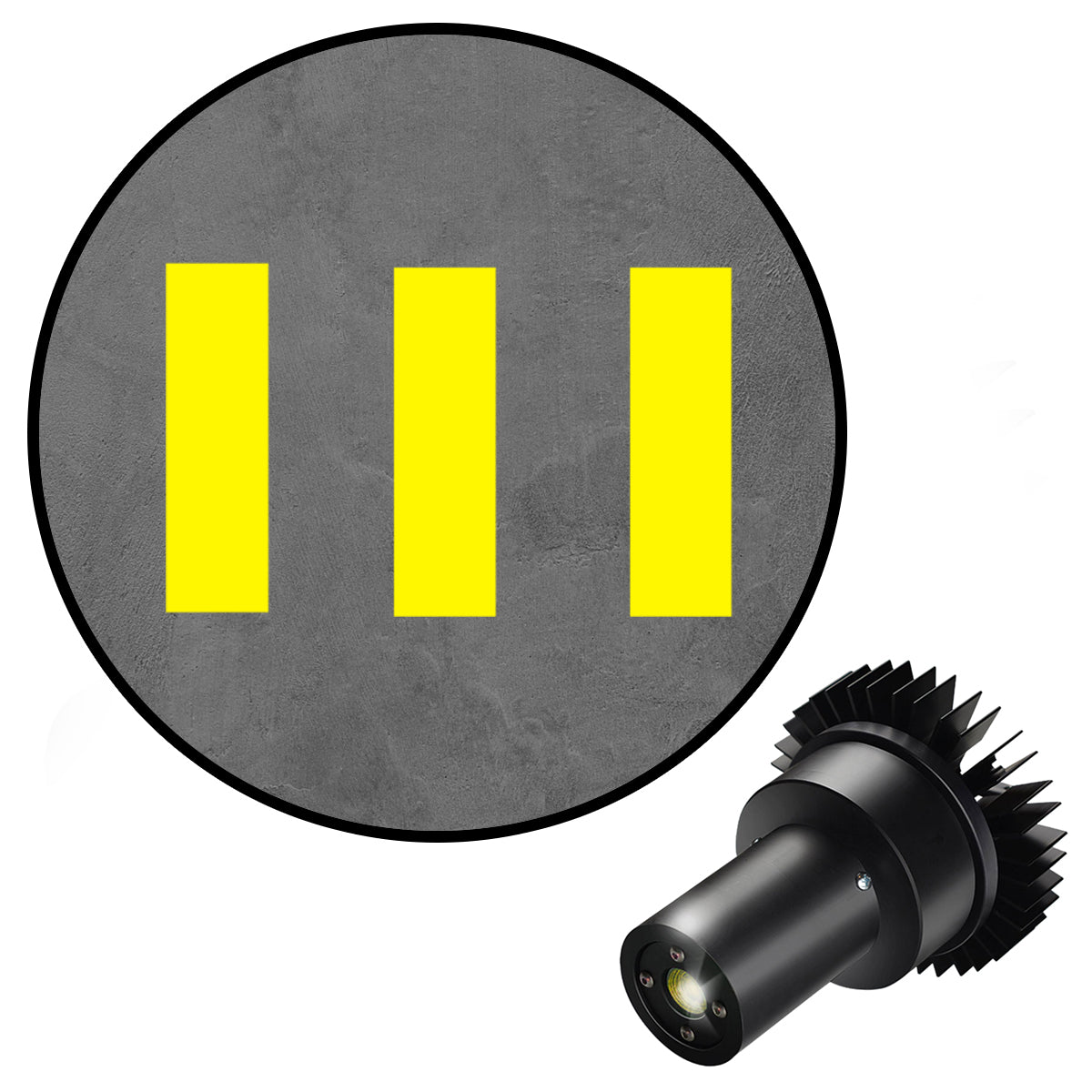 Visual Workplace Inc 25W Yellow Walkway Stripe Virtual Safety LED Projector