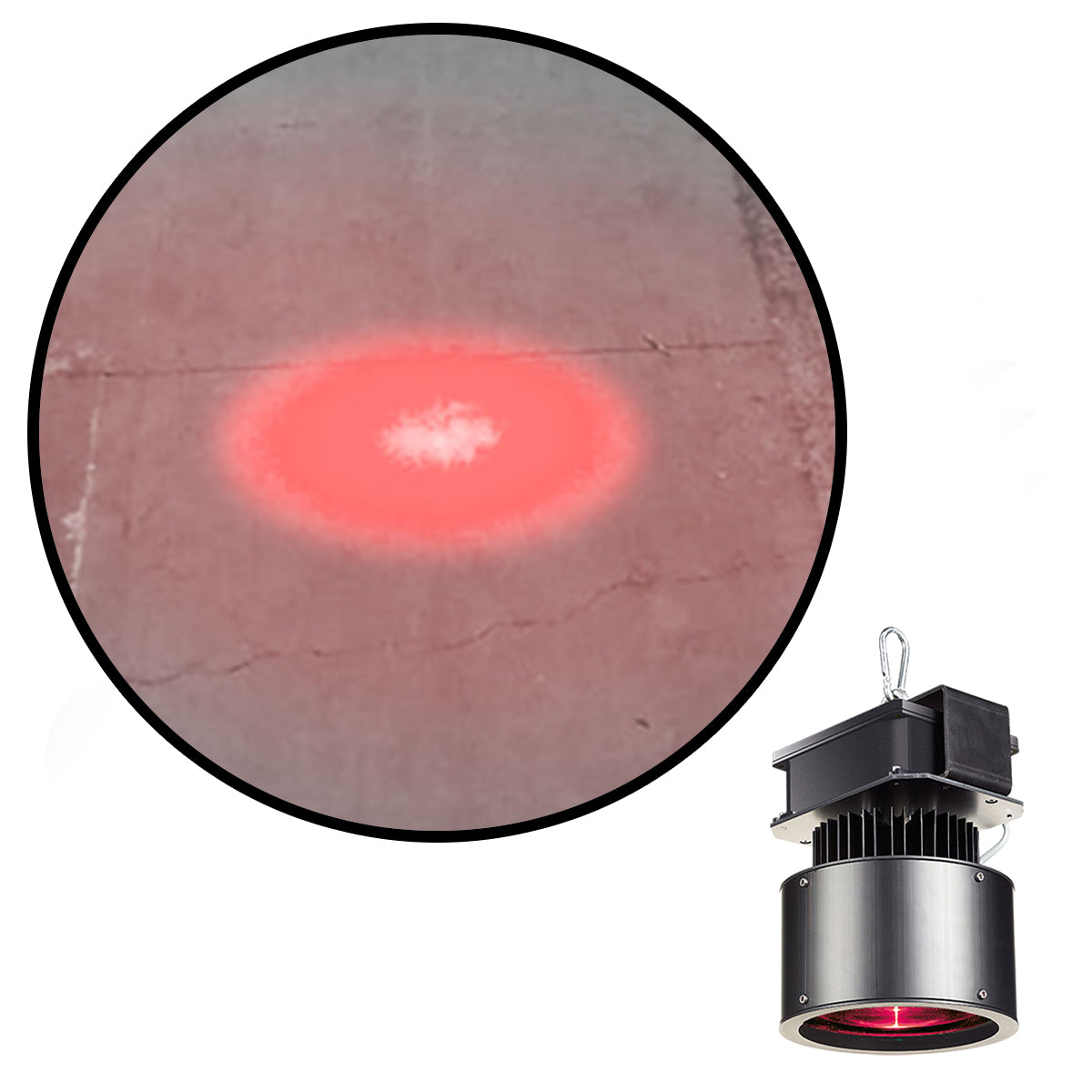 Visual Workplace Inc 40W Red Spotlight Safety LED Projector ...