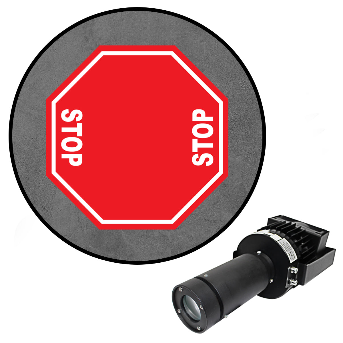 Visual Workplace Inc 100W Multi 2-Way Stop Virtual Safety LED Projecto ...