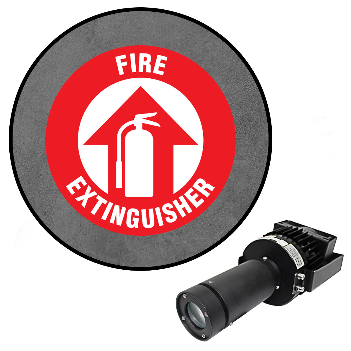 Visual Workplace Inc 100W Multi Fire Extinguisher Virtual Safety LED P ...