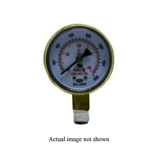 RADNOR™ 2" X 60 PSI Brass Replacement Regulator Gauge