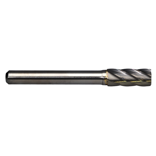 RADNOR™ SA-2AFM 5/16" X 1" Cylinder - No End Cut Shape Aluminum Cut Carbide Burr