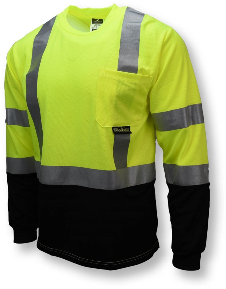 Radians 2X Hi-Viz Green And Black Birdseye Mesh Polyester Color Block T-Shirt