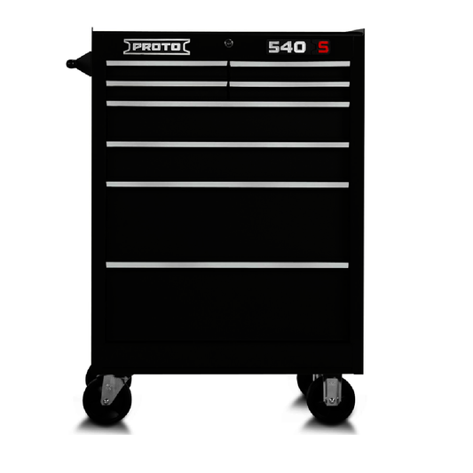 Stanley® 27" X  18" X 42" Black Steel 8 Drawer Rolling Tool Cabinet