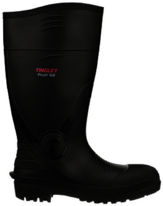 Tingley Size 10 Pilot G2™ Black 15" PVC Knee Boots
