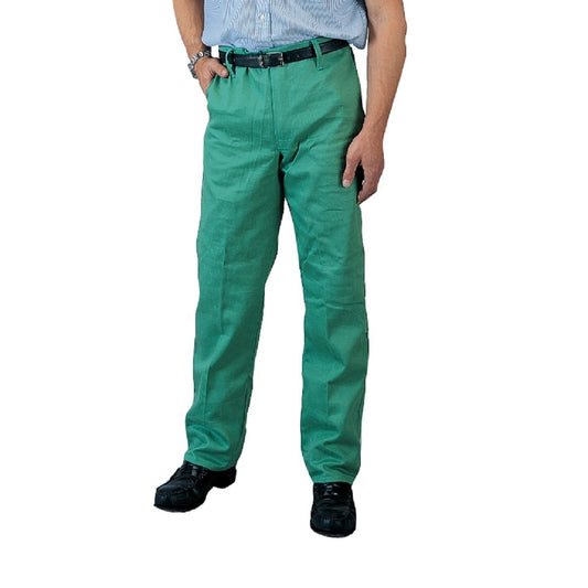 Tillman® 38" X 30" Green Indura® Cotton Whipcord Flame Resistant Pants With Zipper Front Closure