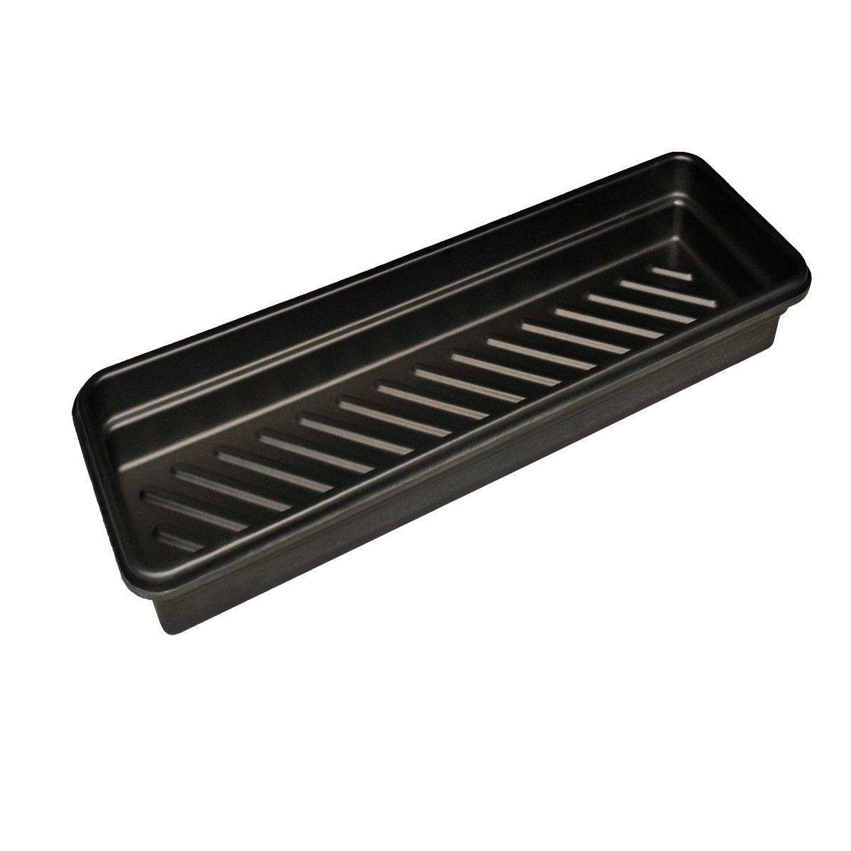 UltraTech 12" X 48" X 4 3/4" Ultra-Utility Black Polyethylene Tray