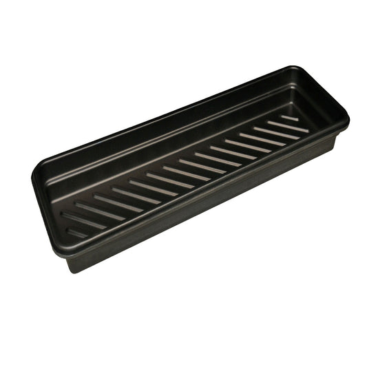 UltraTech 12" X 48" X 4 3/4" Ultra-Utility Black Polyethylene Tray