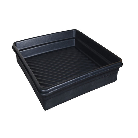 UltraTech 36" X 36" X 4 3/4" Ultra-Utility Black Polyethylene Tray