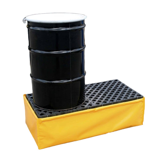 UltraTech 24" X 48" X 14" Flexible Models Ultra-Spill Pallets P2 Yellow Polyethylene  With Drain