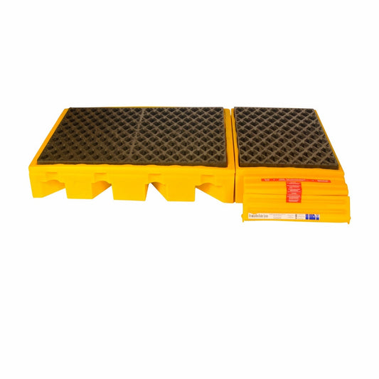 UltraTech 77 7/8" X 25 7/8" X 5 3/4" Ultra-Inline Spill Deck Yellow Polyethylene