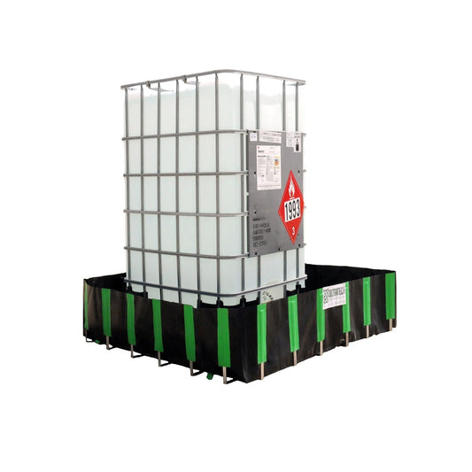 UltraTech 120" X 120" X 12" Ultra-Containment Black Copolymer 2000 Berm With Compact Model