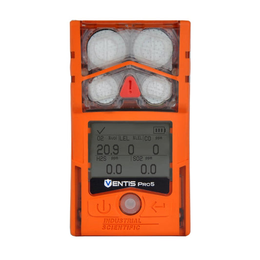 Industrial Scientific Ventis® Pro5 Portable Carbon Monoxide, Combustible Gases, Hydrogen Sulfide And Oxygen Multi Gas Monitor