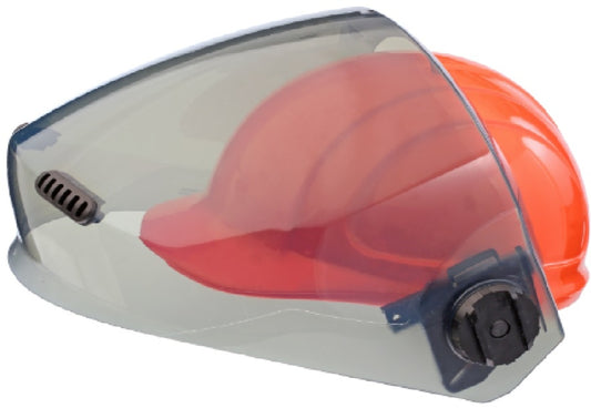 Salisbury Prismshield Plus Model AS2000HAT-PP 13" X 22.5" Bronze Tinted Polycarbonate Arc Flash Face Shield