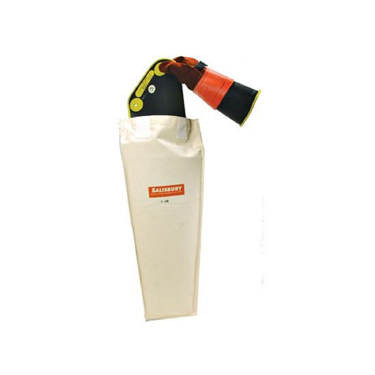 Salisbury by Honeywell 31" White Cotton Canvas/Fleece Liner Rubber Sleeve Bag