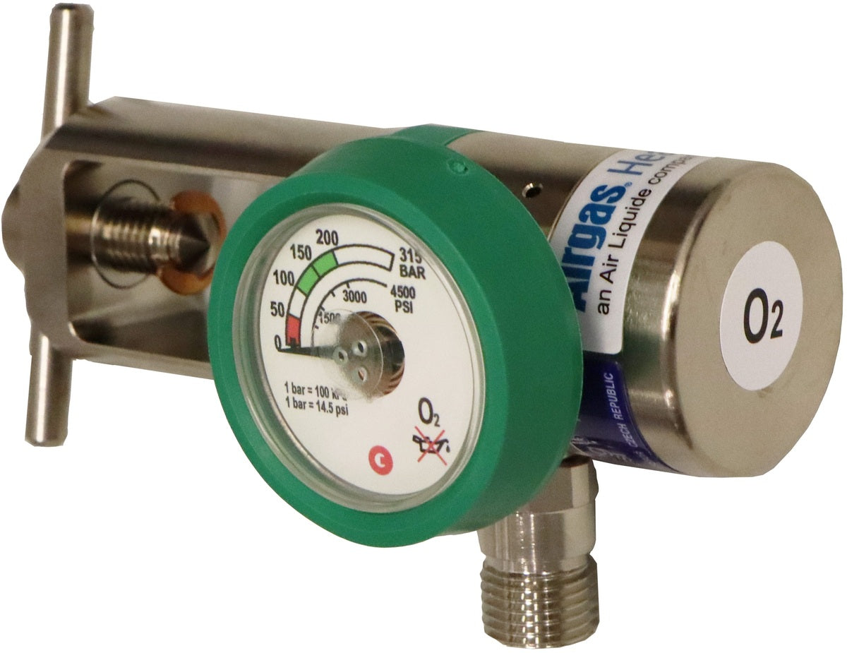 Airgas® MediReg II Medical Oxygen Cylinder Regulator, CGA-870 ...