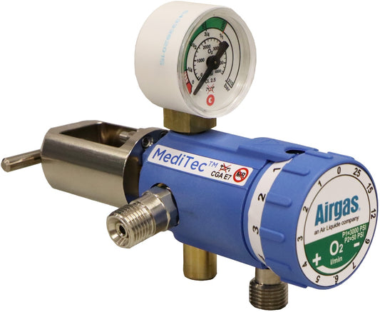 Airgas® MediTech Medical Oxygen Cylinder Regulator, CGA-870