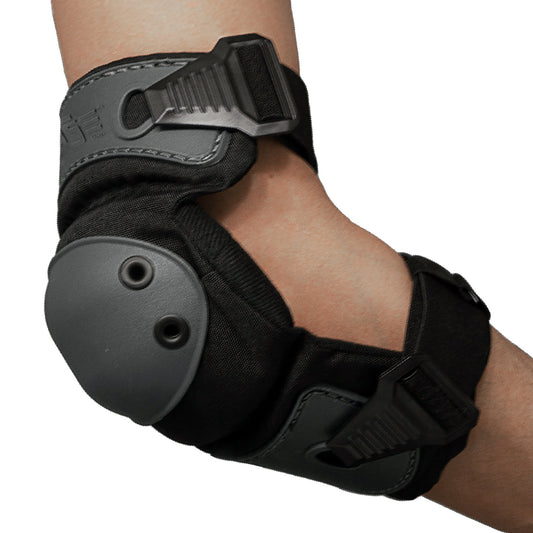 TSE Safety Gray And Black Exo-Guard Polypropylene/EVA Foam Elbow Pad