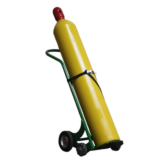 Saf-T-Cart Cylinder Truck With Semi-Pneumatic Wheels And U-Shaped Handle