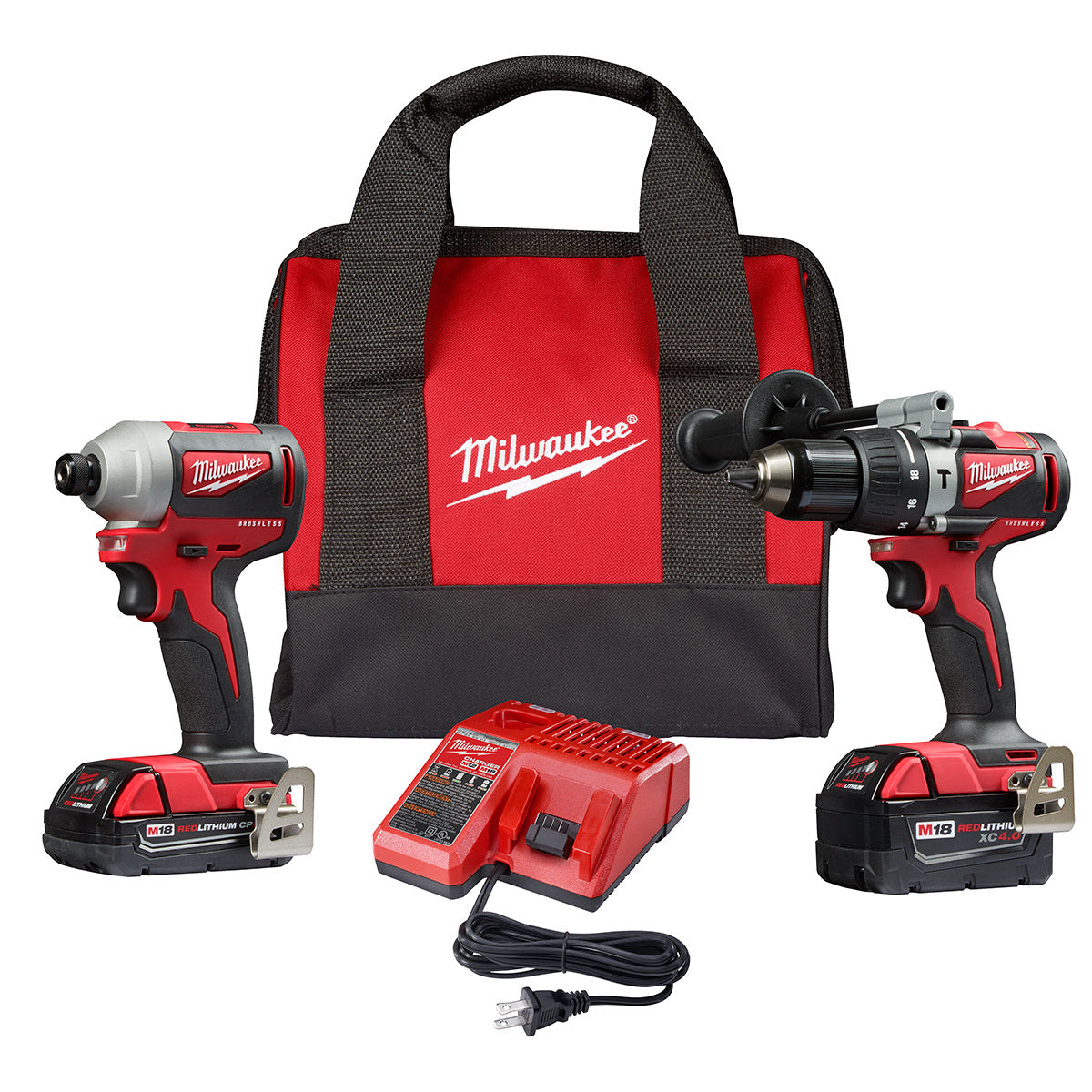 Milwaukee® M18™ 18 Volt 2000 rpm Cordless Combination Tool Kit