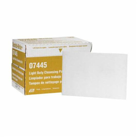 3M™ 048011-16976 Scotch-Brite™ 7445 Light Cleansing Hand Pad, 6"x 9", Super Fine Grade, (20/BX) (Per Box)