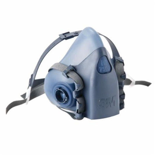 3M™ 051131-37082  7502 Reusable Half Face Mask Respirator, Medium, Light Blue (Per Each)