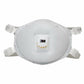 3M™ 051138-66192  8214 Disposable Particulate Respirator W/Cool Flow Exhalation Valve, Standard, N95, Adjustable Cloth, White, (10/BX) (Per Box)