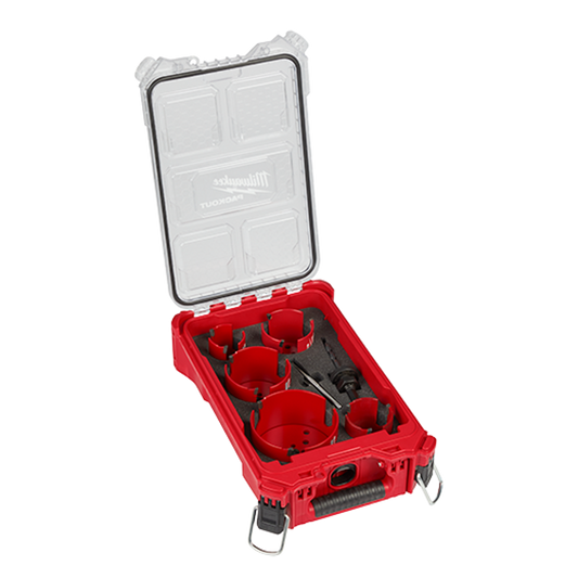 Milwaukee 49-56-9295  9 PC BIG HAWG™ with Carbide Teeth Hole Saw Kit w/ PACKOUT™ Compact Organizer