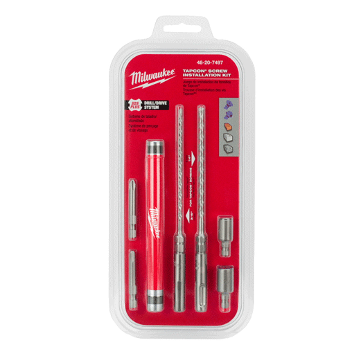 Milwaukee 48-20-7497 Installation Kit for Concrete Screws
