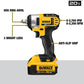 DeWALT DCF880HM2  20V MAX 1/2" Impact Wrench Kit W/ Hog Ring Anvil and (2) 4.0 Ah Batteries