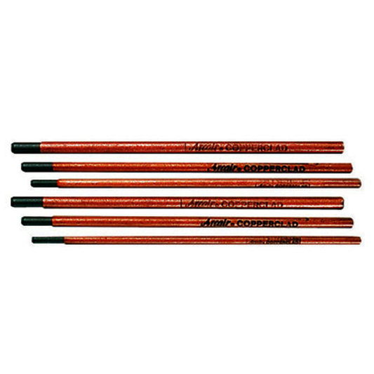 Arcair® Copperclad® Professional 1/4" X 12" DC Pointed Coppercald® Arc Gouging Electrode (50 Each Per Carton)