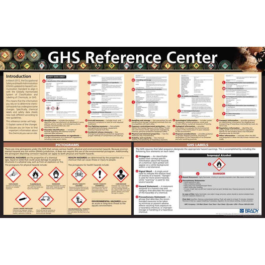 Brady® 25 1/2" X 39 1/2" Brown Paper Safety Poster