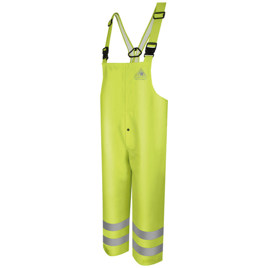 Bulwark® X-Large Hi-Viz Green/Yellow Cotton/Polyurethane Flame Resistant/Water Repellent Overalls