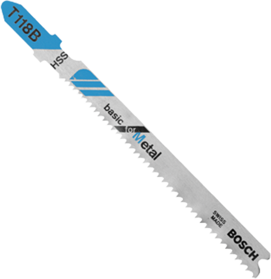 Bosch T118B100  3-5/8",11-14TPI, HSS, T-Shank Jigsaw Blade (100/PK) (Per Pack)